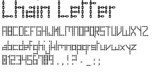Chain Letter font